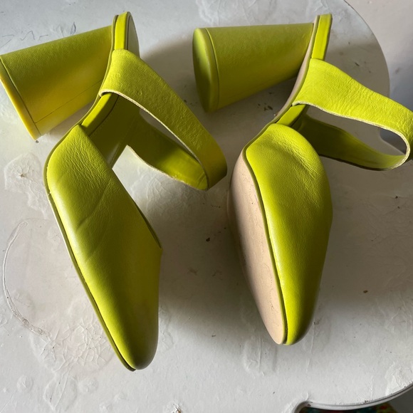 Women's Lime Green Mules - Picture 3 of 16